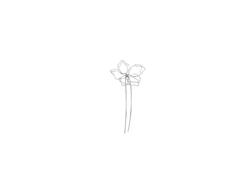 Pin de Cabelo Flor