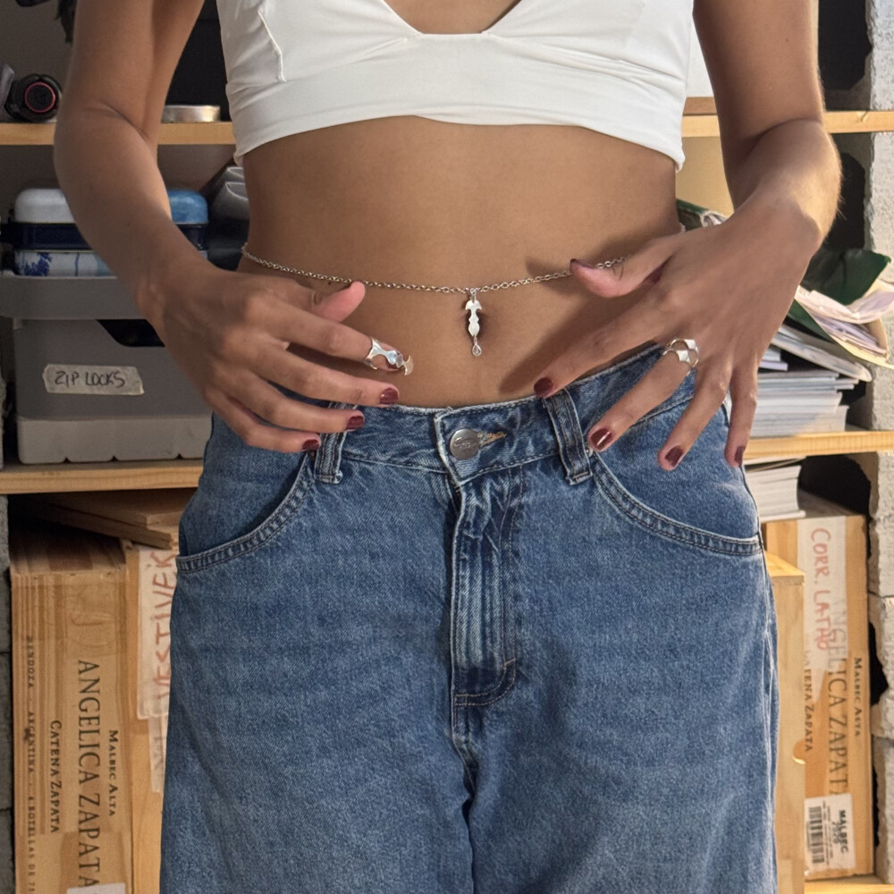 Piercing – pingente com cristal gota