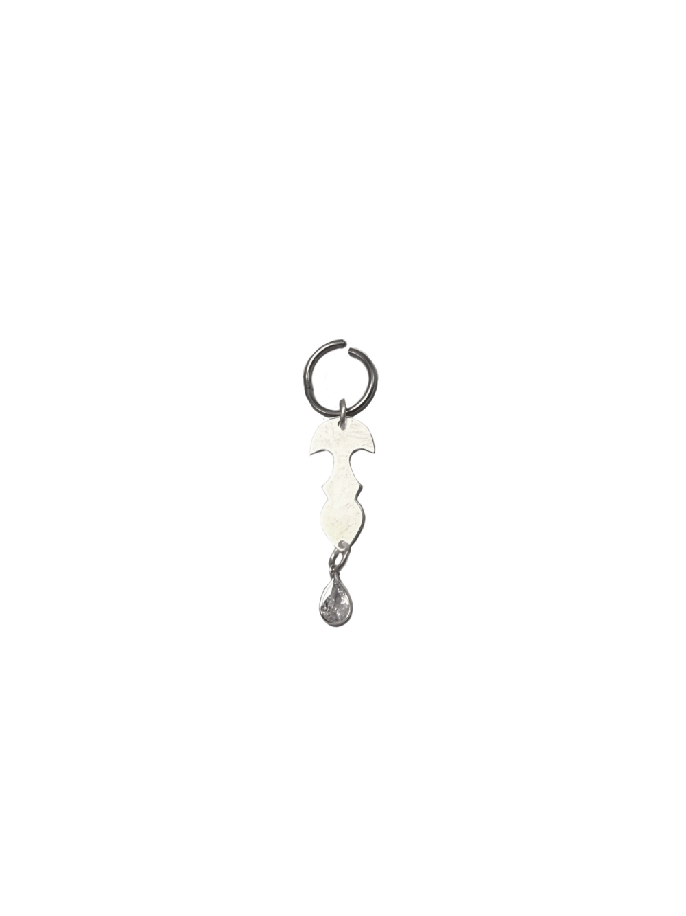 Piercing – pingente com cristal gota