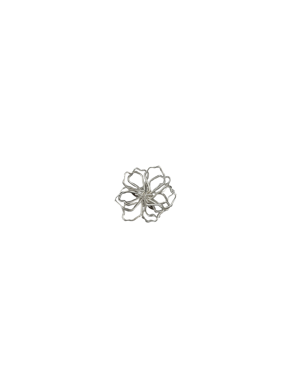Anel Flor solitária *Pequeno